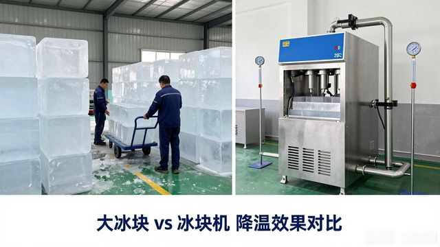大冰块和冰块机哪个更划算_盐田车间防暑降温大冰块_车间大冰块降温效果怎么样