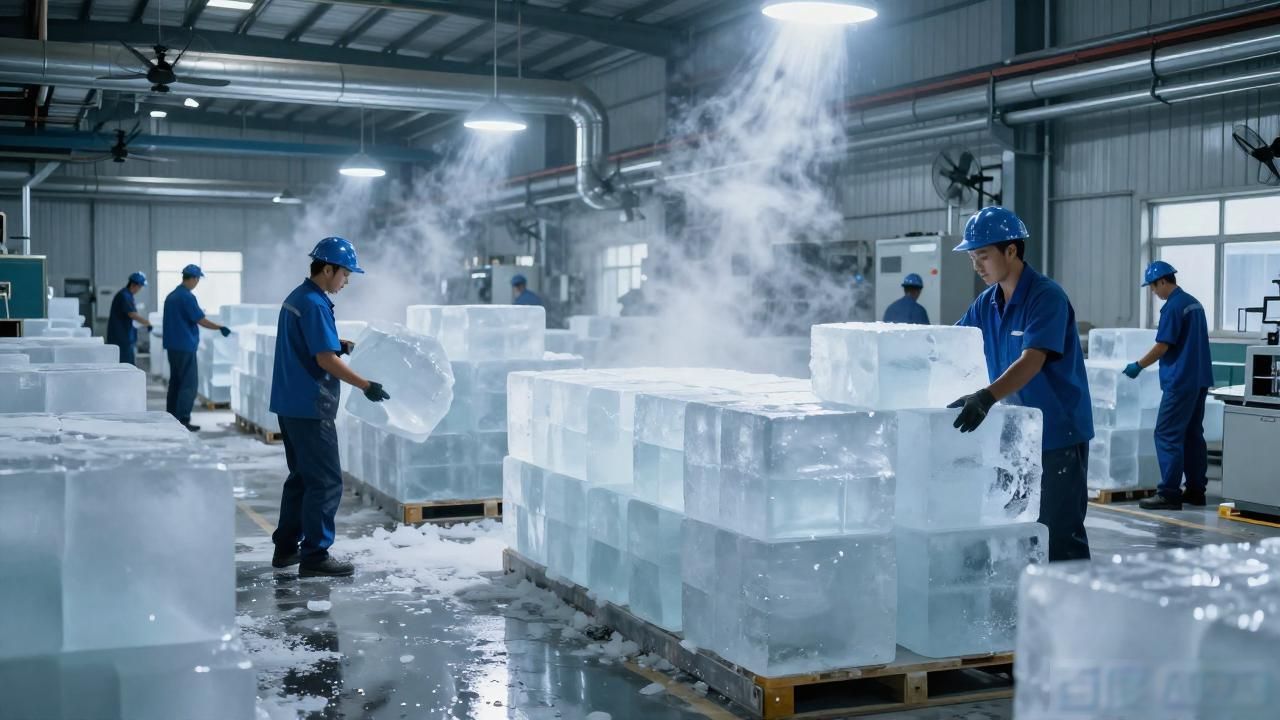 厂房物理降温冰块_工业环境冰块降温方案_盐田厂房物理降温冰块